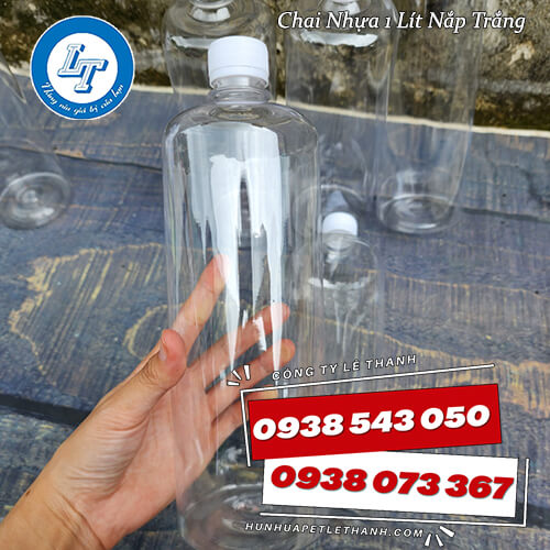chai nhựa tròn 1 lít nắp trắng báo giá rẻ.1 chai nhựa tròn 1 lít nắp trắng báo giá rẻ.1