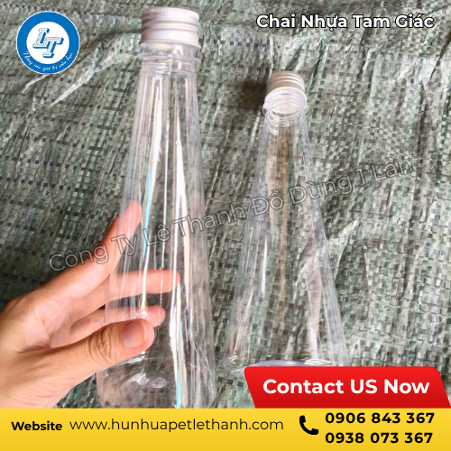 chai nhựa tam giác đựng trà sữa giá sỉ giá rẻ 4 chai nhựa tam giác đựng trà sữa giá sỉ giá rẻ 4