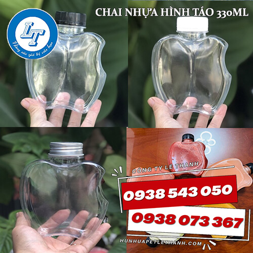 Chai nhựa hình táo giá sỉ Tiền Giang 2 Chai nhựa hình táo giá sỉ Tiền Giang 2