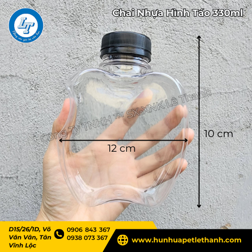 chai nhựa hình táo dung tích 330ml giá sỉ siêu rẻ 2 chai nhựa hình táo dung tích 330ml giá sỉ siêu rẻ 2