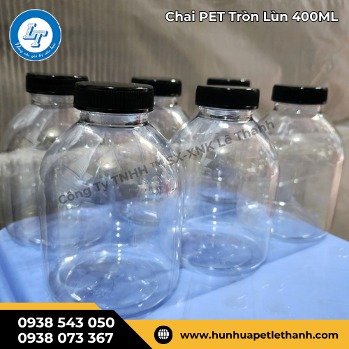 chai PET 400ml tròn lùn có sẵn giá sỉ cực rẻ 3 chai PET 400ml tròn lùn có sẵn giá sỉ cực rẻ 3