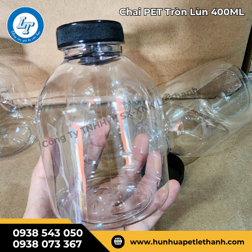 chai PET 400ml tròn lùn có sẵn giá sỉ cực rẻ 2 chai PET 400ml tròn lùn có sẵn giá sỉ cực rẻ 2