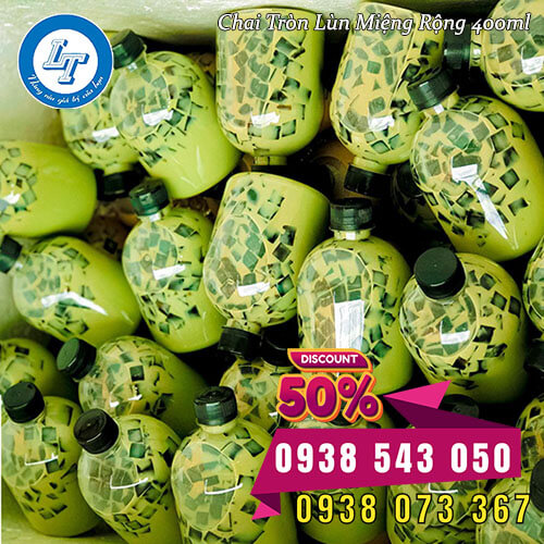 Chai nhựa PET tròn lùn miệng rộng giá sỉ Chai nhựa PET tròn lùn miệng rộng giá sỉ