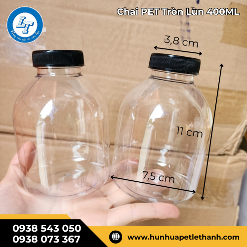 chai PET 400ml tròn lùn có sẵn giá sỉ cực rẻ 1 chai PET 400ml tròn lùn có sẵn giá sỉ cực rẻ 1