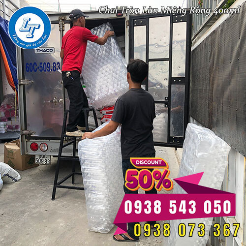 Chai nhựa PET tròn lùn miệng rộng giá sỉ Chai nhựa PET tròn lùn miệng rộng giá sỉ