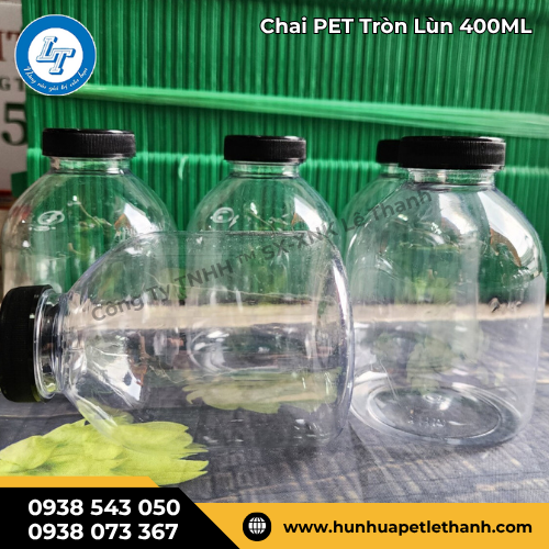 chai PET 400ml tròn lùn có sẵn giá sỉ cực rẻ 5 chai PET 400ml tròn lùn có sẵn giá sỉ cực rẻ 5