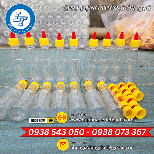 chai nhựa đựng tương ớt nắp nhọn giá sỉ tận xưởng 6 chai nhựa đựng tương ớt nắp nhọn giá sỉ tận xưởng 6