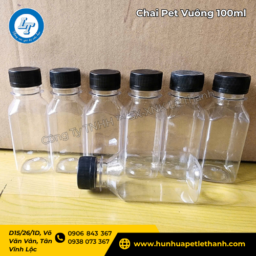 chai PET vuông 100ml – sản phẩm an toàn, giá sỉ cực rẻ 1 chai PET vuông 100ml – sản phẩm an toàn, giá sỉ cực rẻ 1