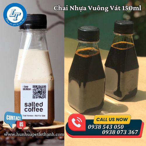 chai nhựa vuông vát đựng sữa chua, nước sốt giá sỉ rẻ 150ml 4 chai nhựa vuông vát đựng sữa chua, nước sốt giá sỉ rẻ 150ml 4