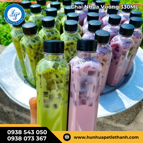 Đặt sỉ chai nhựa vuông 330ml ngay hôm nay hàng đẹp giá rẻ 2 Đặt sỉ chai nhựa vuông 330ml ngay hôm nay hàng đẹp giá rẻ 2