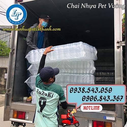 Chai nhựa PET vuông giá sỉ tại kho Chai nhựa PET vuông giá sỉ tại kho