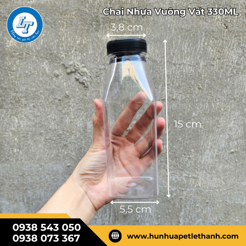 giá sỉ chai nhựa vuông vát 330ml rẻ không tưởng 1 giá sỉ chai nhựa vuông vát 330ml rẻ không tưởng 1