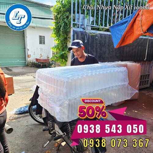 chai nhựa PET nắp xịt 100ml giá sỉ chai nhựa PET nắp xịt 100ml giá sỉ