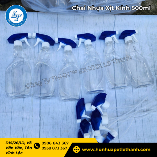 chai nhựa xịt kính 500ml bán sỉ cho cơ sở hóa chất 4 chai nhựa xịt kính 500ml bán sỉ cho cơ sở hóa chất 4