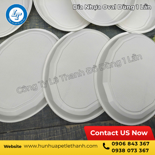 dĩa nhựa oval dùng một lần giá sỉ gọn nhẹ, tiện dùng 1 dĩa nhựa oval dùng một lần giá sỉ gọn nhẹ, tiện dùng 1