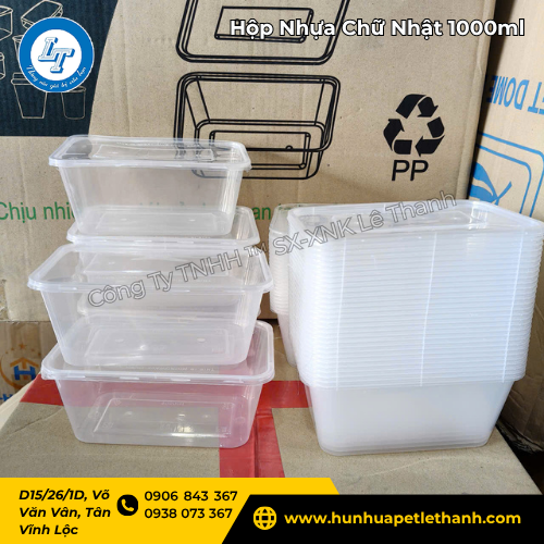 hộp nhựa chữ nhật 1000ml giá rẻ cho đại lý lấy số lượng lớn 5 hộp nhựa chữ nhật 1000ml giá rẻ cho đại lý lấy số lượng lớn 5