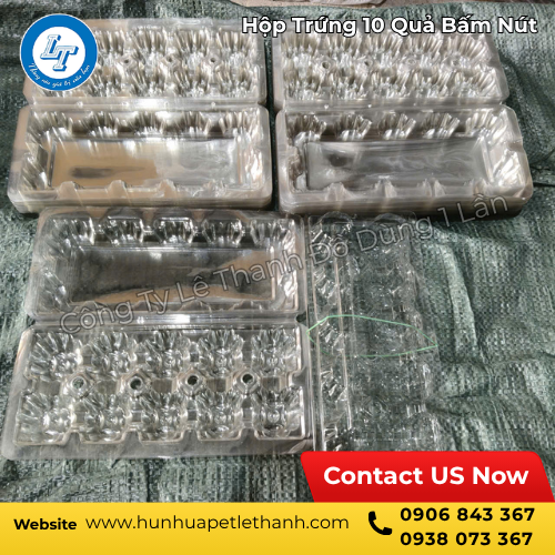hộp trứng 10 quả bấm nút đóng gói giá rẻ 1 hộp trứng 10 quả bấm nút đóng gói giá rẻ 1