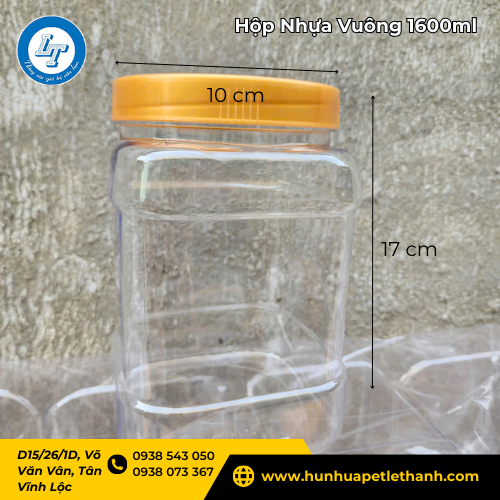hộp nhựa vuông 1600ml giá rẻ – hàng đẹp, nắp kín, giao tận nơi 1 hộp nhựa vuông 1600ml giá rẻ – hàng đẹp, nắp kín, giao tận nơi 1