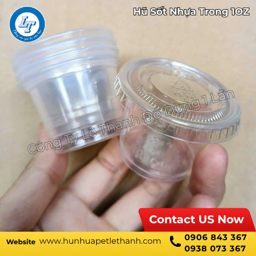 hũ sốt nhựa trong 1oz có nắp rời giá rẻ 1 hũ sốt nhựa trong 1oz có nắp rời giá rẻ 1