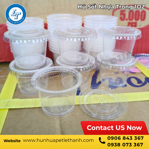 hũ sốt nhựa trong 1oz có nắp rời giá rẻ 2 hũ sốt nhựa trong 1oz có nắp rời giá rẻ 2