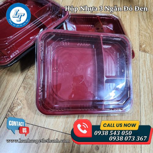 hộp nhựa 3 ngăn đỏ đen giá sốc giao nhanh 3 hộp nhựa 3 ngăn đỏ đen giá sốc giao nhanh 3