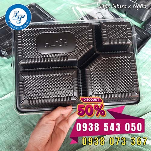 hộp nhựa 4 ngăn giá sỉ dùng 1 lần hộp nhựa 4 ngăn giá sỉ dùng 1 lần