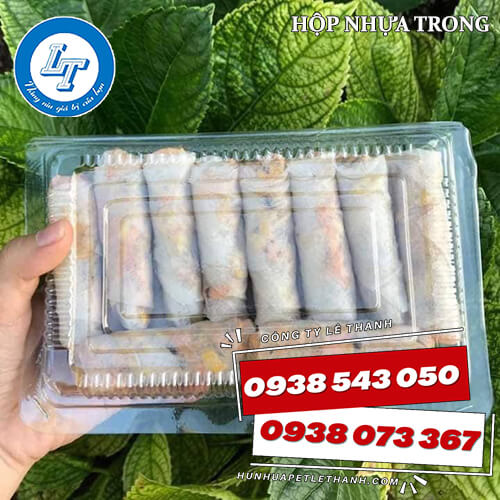 bỏ sỉ hộp nhựa đựng nem, chả giò 1 bỏ sỉ hộp nhựa đựng nem, chả giò 1