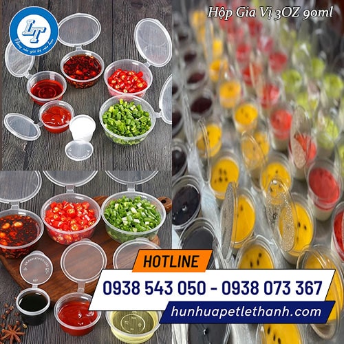 Hộp gia vị nắp liền 3oz giá sỉ siêu rẻ Hộp gia vị nắp liền 3oz giá sỉ siêu rẻ