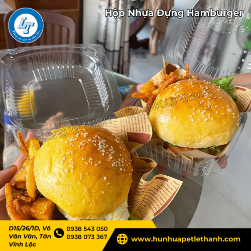 lấy sỉ hộp nhựa đựng bánh hamburger trực tiếp tại xưởng 3 lấy sỉ hộp nhựa đựng bánh hamburger trực tiếp tại xưởng 3