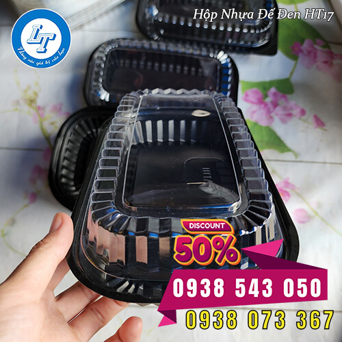 Hộp nhựa đế đen HT17 1 ngăn giá sỉ mua ở đâu Hộp nhựa đế đen HT17 1 ngăn giá sỉ mua ở đâu