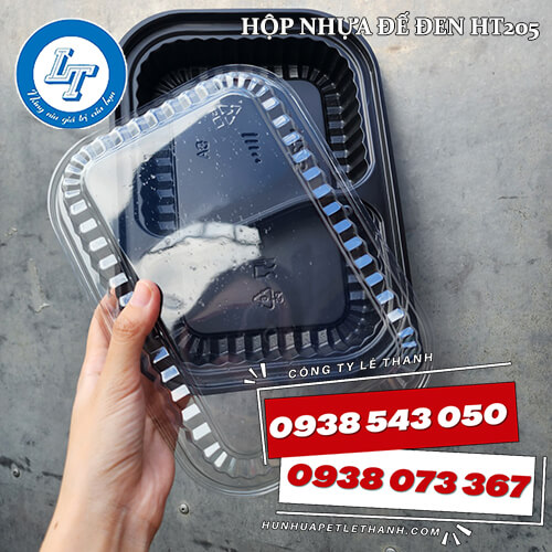 Cơ sở bán hộp nhựa đế đen HT205 giá sỉ 2 Cơ sở bán hộp nhựa đế đen HT205 giá sỉ 2