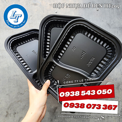 Cơ sở bán hộp nhựa đế đen HT205 giá sỉ 3 Cơ sở bán hộp nhựa đế đen HT205 giá sỉ 3