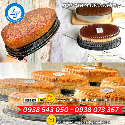 lấy giá sỉ hộp nhựa oval đế đen đựng bánh 4 lấy giá sỉ hộp nhựa oval đế đen đựng bánh 4