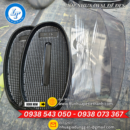 lấy giá sỉ hộp nhựa oval đế đen đựng bánh 2 lấy giá sỉ hộp nhựa oval đế đen đựng bánh 2