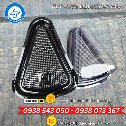 hộp nhựa tam giác nhọn đế đen giá rẻ hàng đẹp 3 hộp nhựa tam giác nhọn đế đen giá rẻ hàng đẹp 3