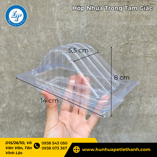 đặt liền tay hộp đựng bánh tam giác nhựa trong giá sỉ 2 đặt liền tay hộp đựng bánh tam giác nhựa trong giá sỉ 2