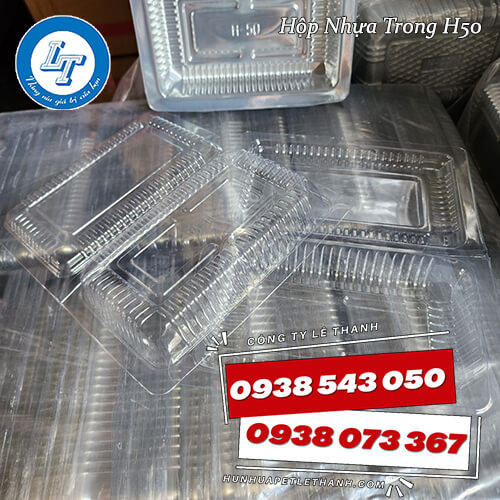 lốc 100 hộp nhựa trong H50, H55 giá sỉ 1 lốc 100 hộp nhựa trong H50, H55 giá sỉ 1