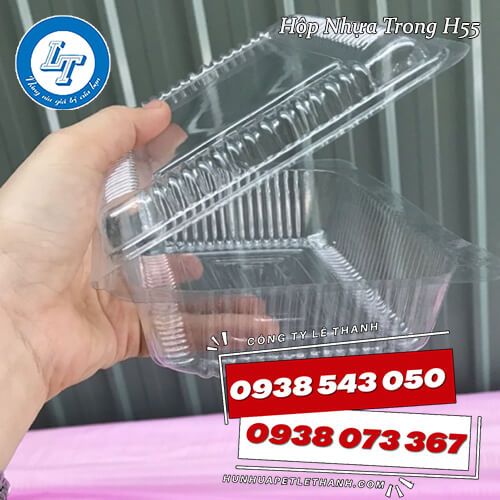lốc 100 hộp nhựa trong H50, H55 giá sỉ 3 lốc 100 hộp nhựa trong H50, H55 giá sỉ 3