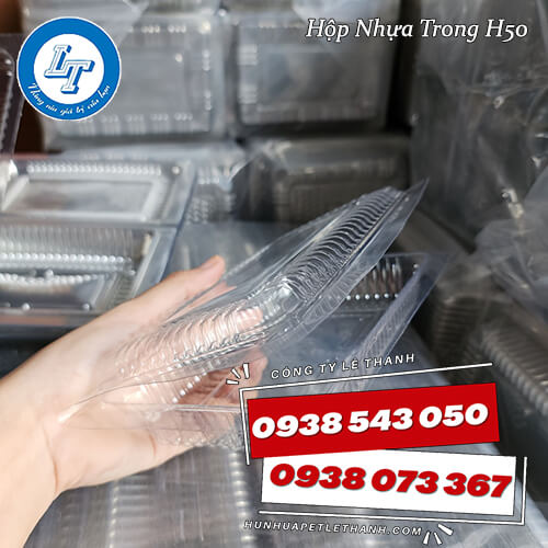 lốc 100 hộp nhựa trong H50, H55 giá sỉ 6 lốc 100 hộp nhựa trong H50, H55 giá sỉ 6