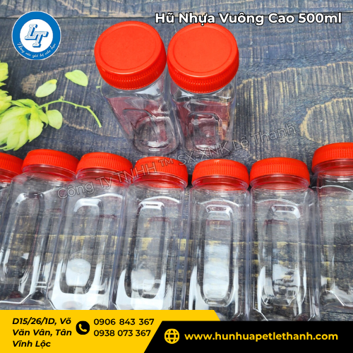 hũ nhựa vuông cao giá sỉ – chuyên đựng hạt khô, mứt, bánh kẹo 4 hũ nhựa vuông cao giá sỉ – chuyên đựng hạt khô, mứt, bánh kẹo 4