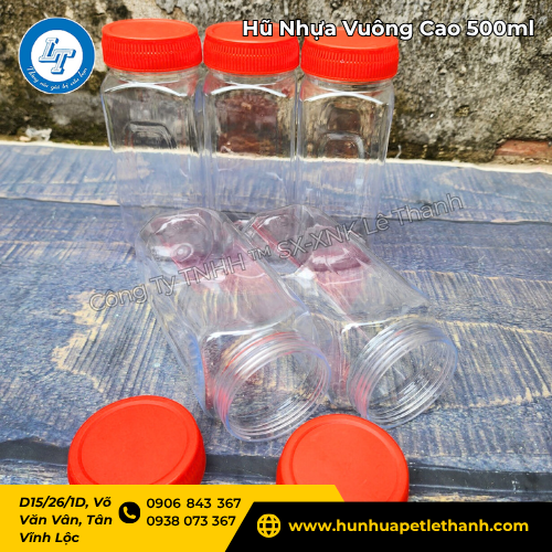 hũ nhựa vuông cao giá sỉ – chuyên đựng hạt khô, mứt, bánh kẹo 5 hũ nhựa vuông cao giá sỉ – chuyên đựng hạt khô, mứt, bánh kẹo 5