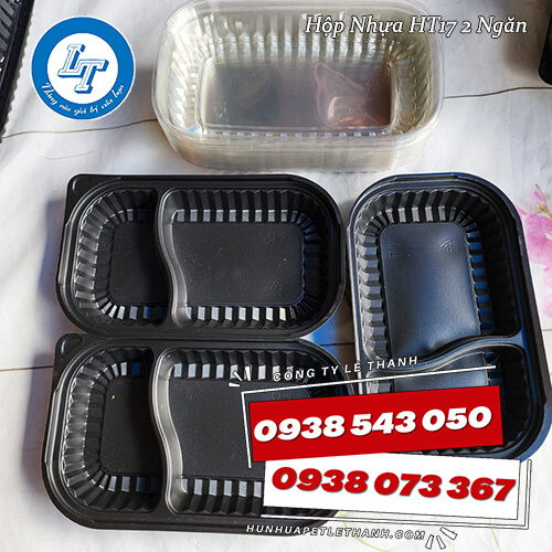 xưởng bán hộp nhựa đế đen HT17 giá sỉ 2 ngăn xưởng bán hộp nhựa đế đen HT17 giá sỉ 2 ngăn