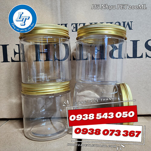 Bảng giá sỉ hũ nhựa 200ml nắp nhôm vàng Bảng giá sỉ hũ nhựa 200ml nắp nhôm vàng