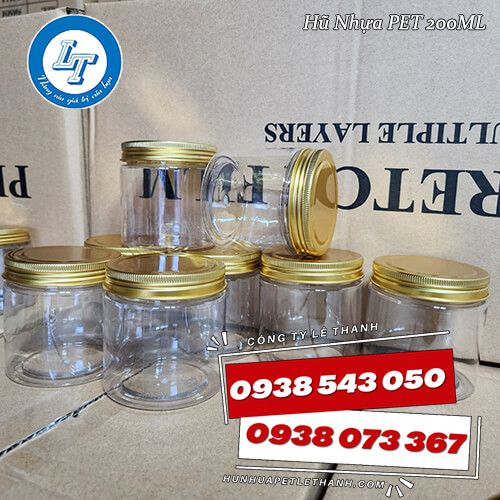 Bảng giá sỉ hũ nhựa 200ml nắp nhôm vàng Bảng giá sỉ hũ nhựa 200ml nắp nhôm vàng