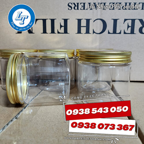 Bảng giá sỉ hũ nhựa 200ml nắp nhôm vàng Bảng giá sỉ hũ nhựa 200ml nắp nhôm vàng