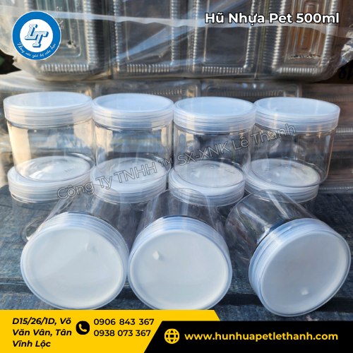 hũ Pet nắp nhựa 500ml phân phối sỉ uy tín 4 hũ Pet nắp nhựa 500ml phân phối sỉ uy tín 4