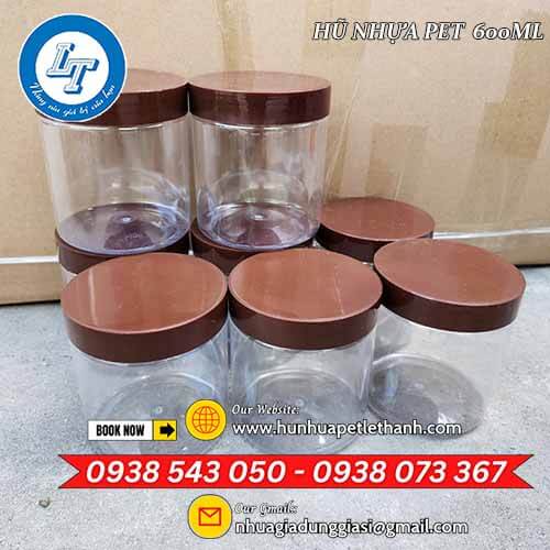 Sỉ giá tận xưởng HŨ NHỰA PET NẮP NÂU 600ML 5 Sỉ giá tận xưởng HŨ NHỰA PET NẮP NÂU 600ML 5