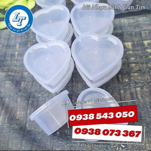 set 50 hũ nhựa đựng bánh flan trái tim giá rẻ 3 set 50 hũ nhựa đựng bánh flan trái tim giá rẻ 3
