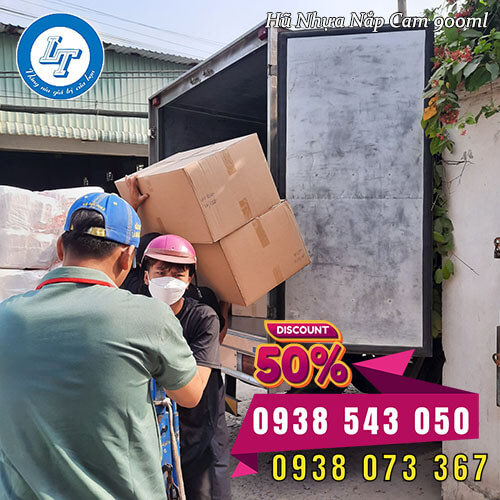 Hũ pet nắp nhựa giá sỉ màu cam 900ml Hũ pet nắp nhựa giá sỉ màu cam 900ml