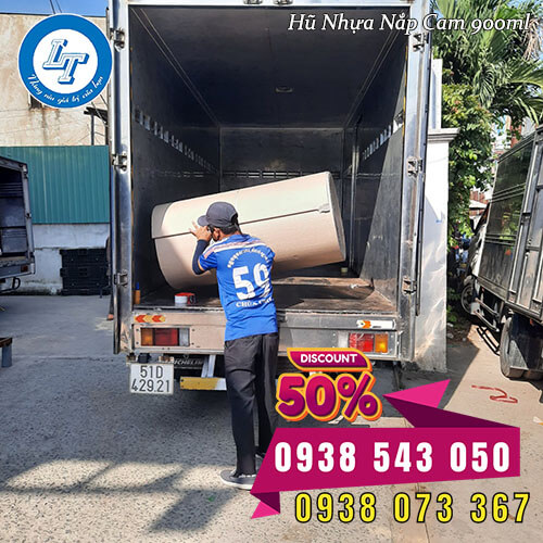 Hũ pet nắp nhựa giá sỉ màu cam 900ml Hũ pet nắp nhựa giá sỉ màu cam 900ml